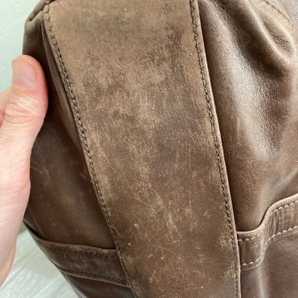 Coach vintage brown leather overnight xxl bag 9400 rare unisex rare - Picture 14 of 16